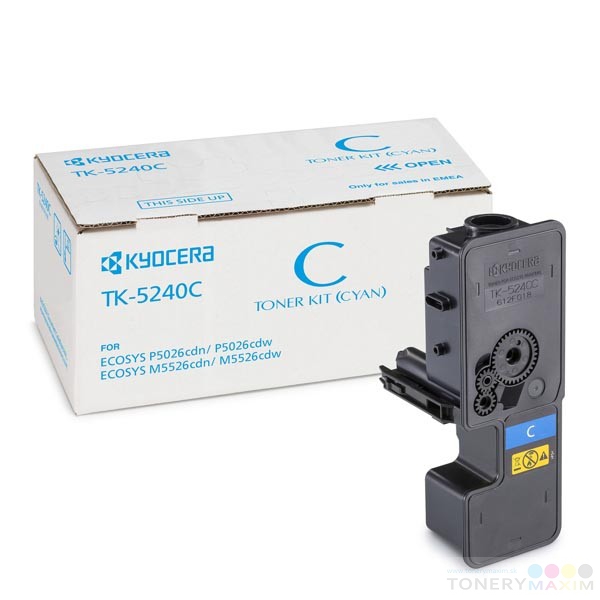 Kyocera - Originál toner KYOCERA TK-5240C Cyan Ecosys P5026cdn/P5026cdw/M5526cdn/M5526cdw