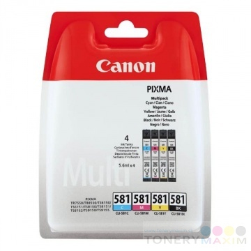 Canon - Náplne CANON CLI-581 BK/C/M/Y PACK - originál