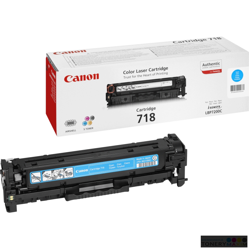 Canon - Toner Canon CRG-718 Cyan - originálny toner