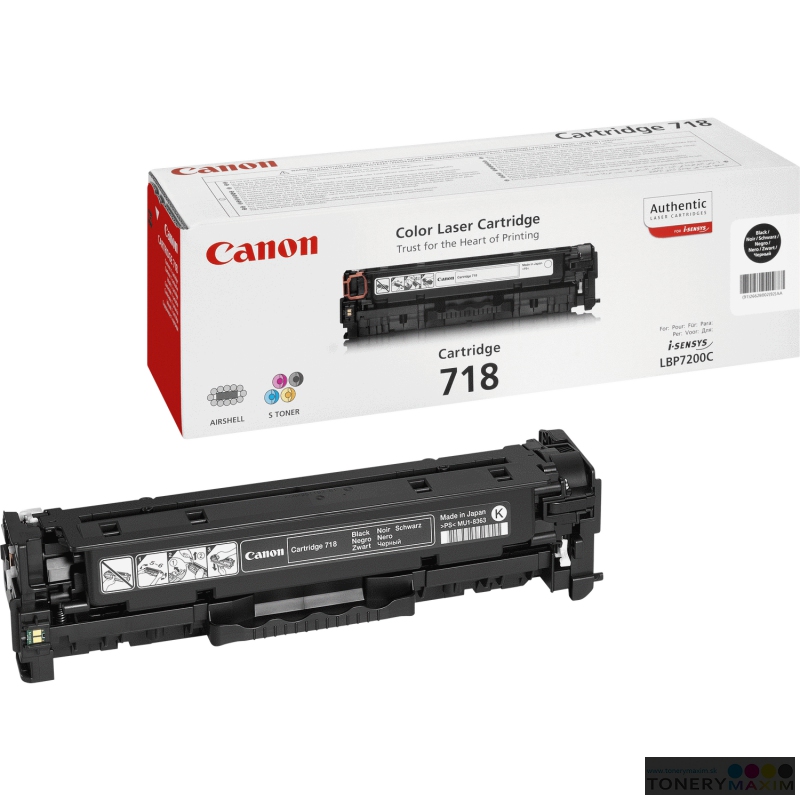 Canon - Toner Canon CRG-718 Black - originálny toner