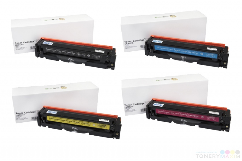 HP - Tonery HP CF530/1/2/3A ( 205A ) Multipack CMYK - štvorbalenie alternatívnych tonerov