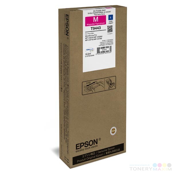Epson - Náplň Epson T9443 Magenta C13T944340 19,9ml - originál