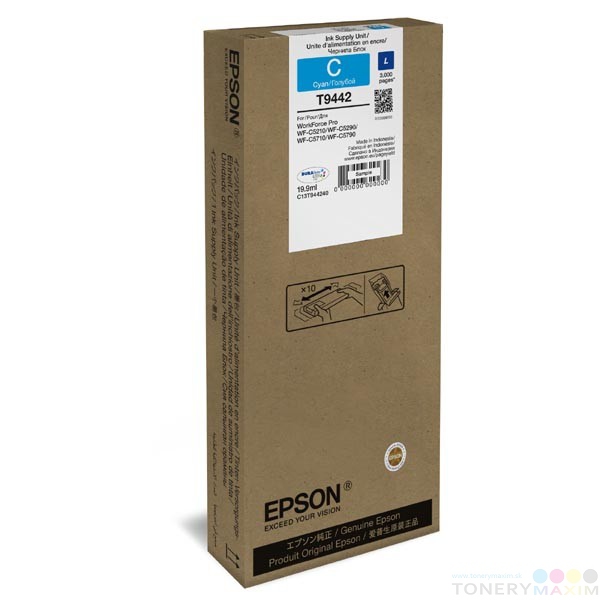 Epson - Náplň Epson T9442 Cyan C13T944240 19,9ml - originál