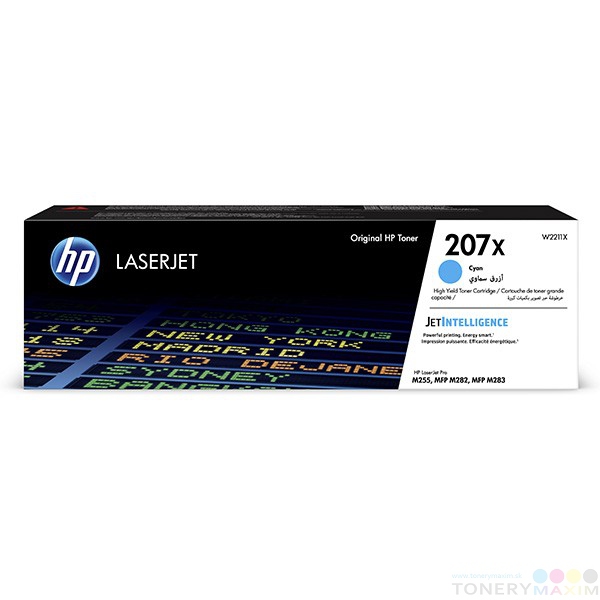 HP - Toner HP W2211X ( 207X ) cyan - originálny toner