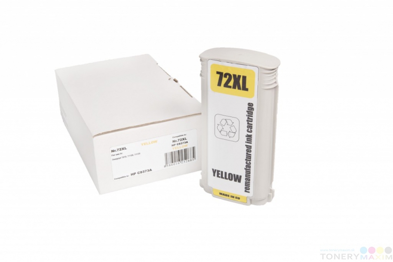 HP - Náplň HP 72 - C9373A YELLOW PREMIUM 130 ml - renovovaná náplň