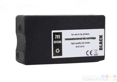HP - Náplň HP CZ133A no. 711 XL black - renovovaná atramentová náplň