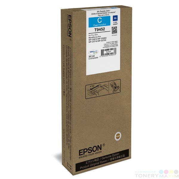 Epson - Náplň Epson T9452 Cyan C13T945240 38ml - originál