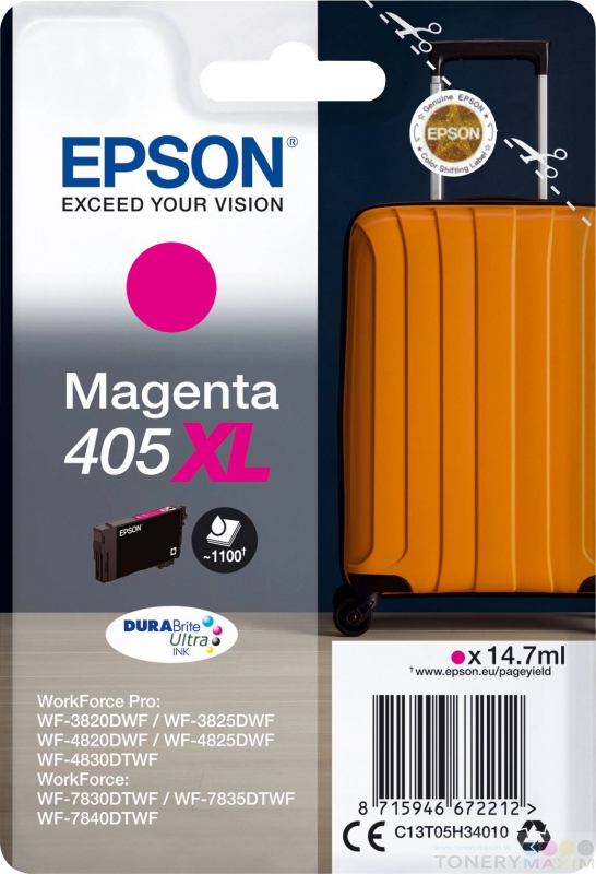 Epson - Náplň Epson 405XL Magenta - originál