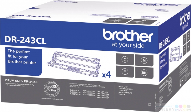 Brother - Valce Brother DR-243 CL - štvorbalenie originálnych Valcov