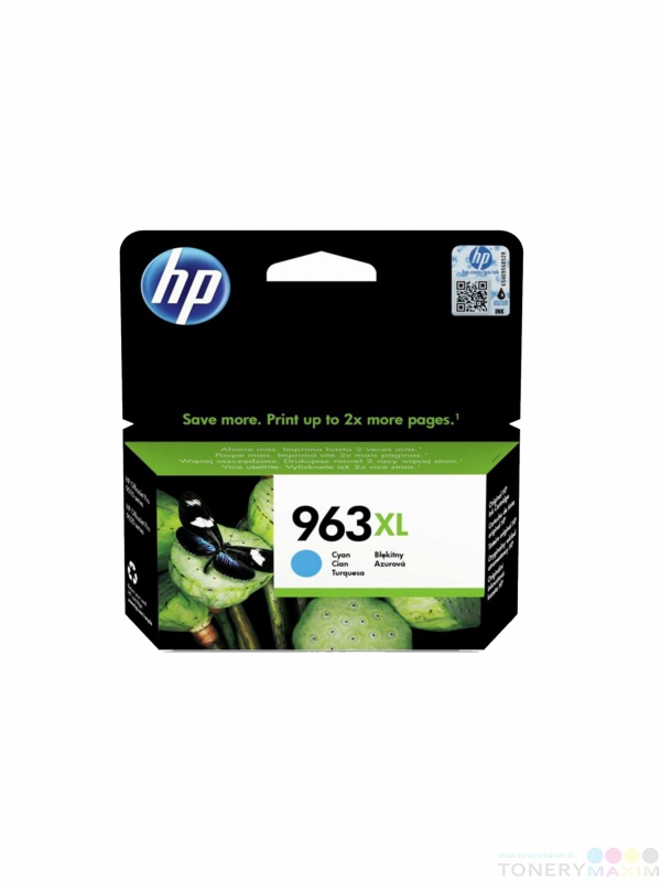 HP - Náplň HP 3JA27AE no. 963XL cyan - originálna atramentová náplň