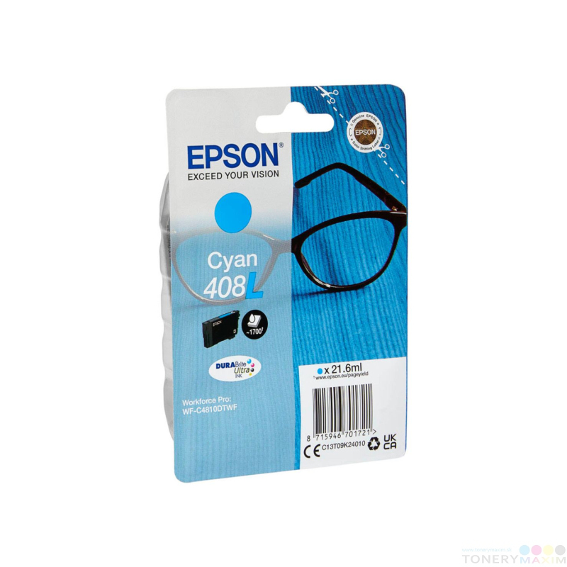 Epson - Epson 408L (T09K2) Cyan - originálna atramentová náplň