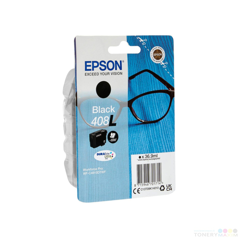 Epson - Epson 408L (T09K1) Black - originálna atramentová náplň