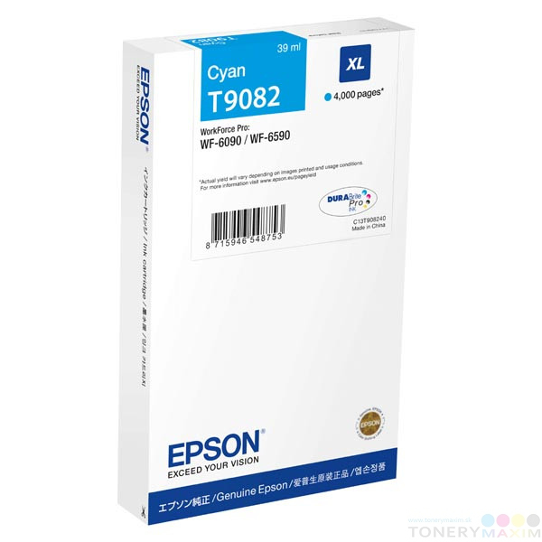 Epson - Náplň Epson T9082 XL (C13T908240) Cyan - originál