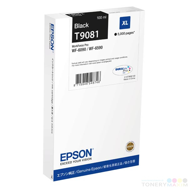 Epson - Náplň Epson T9081 XL (C13T908140) Black - originál