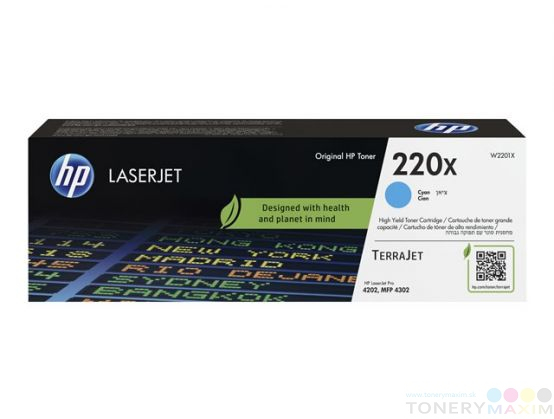 HP - Toner HP W2201X ( 220X cyan - originálny toner