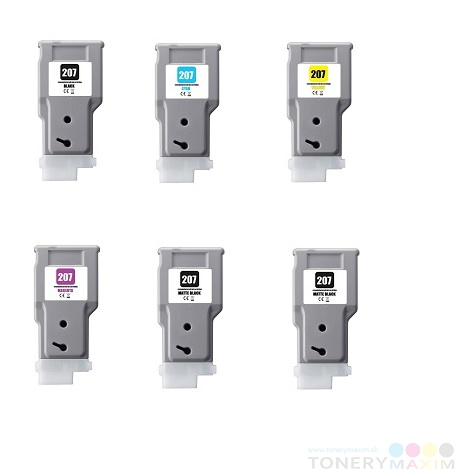 Canon - Náplne Canon PFI-207 - Multipack 6 renovovaných náplní