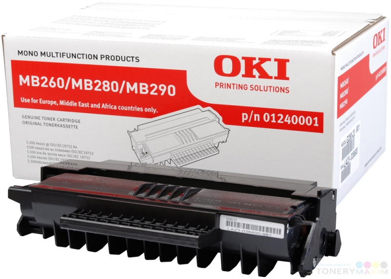 OKI - Toner OKI 01240001 - originálny toner pre OKI MB260/280/290