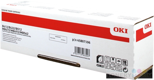OKI - Toner OKI 45807106 - originálny toner pre OKI B412/432/512/MB472/492/562