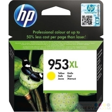 HP - Náplň HP F6U18AE no. 953XL Yellow - originálna náplň