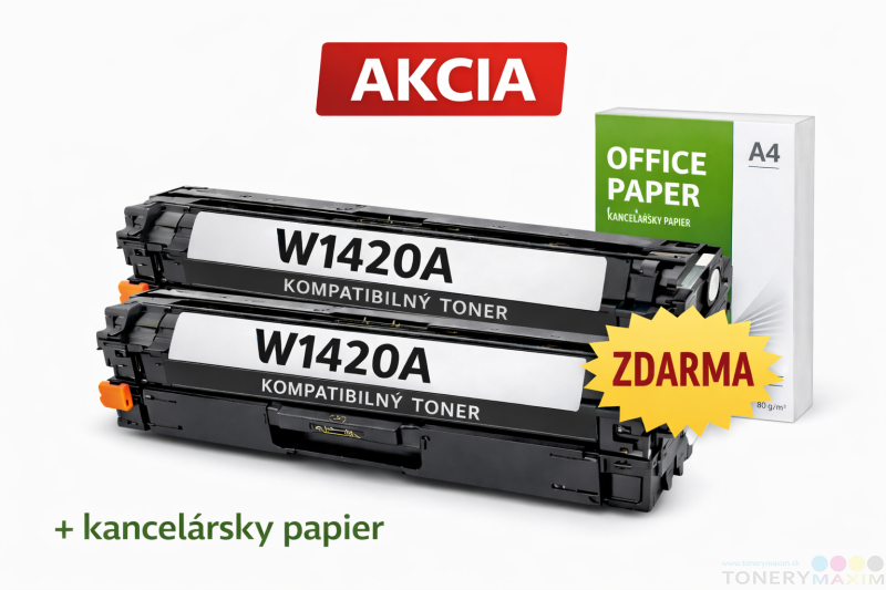 HP - Kompatibilný toner HP W1420A ( 142A ) - 2 kusy + kancelársky papier ZADARMO