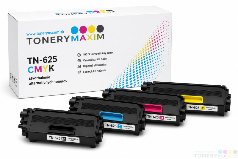 Brother - Tonery Brother TN-625 CMYK - štvorbalenie alternatívnych tonerov