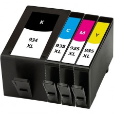 Náplne HP 934XL - 935XL CMYK - Multipack 4 renovovaných náplní
