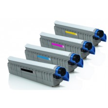 Tonery OKI C801 / 821 Multipack CMYK - štvorbalenie renovovaných tonerov