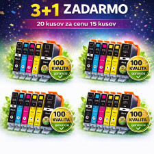 Kompatibilné XXL náplne Canon PGI-580 / CLI-581 – multipack 5 ks (AKCIA 3+1 ZADARMO)